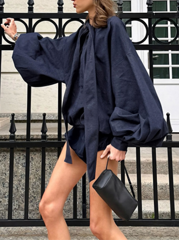Emily Blouson Sleeve Top & Shorts Set