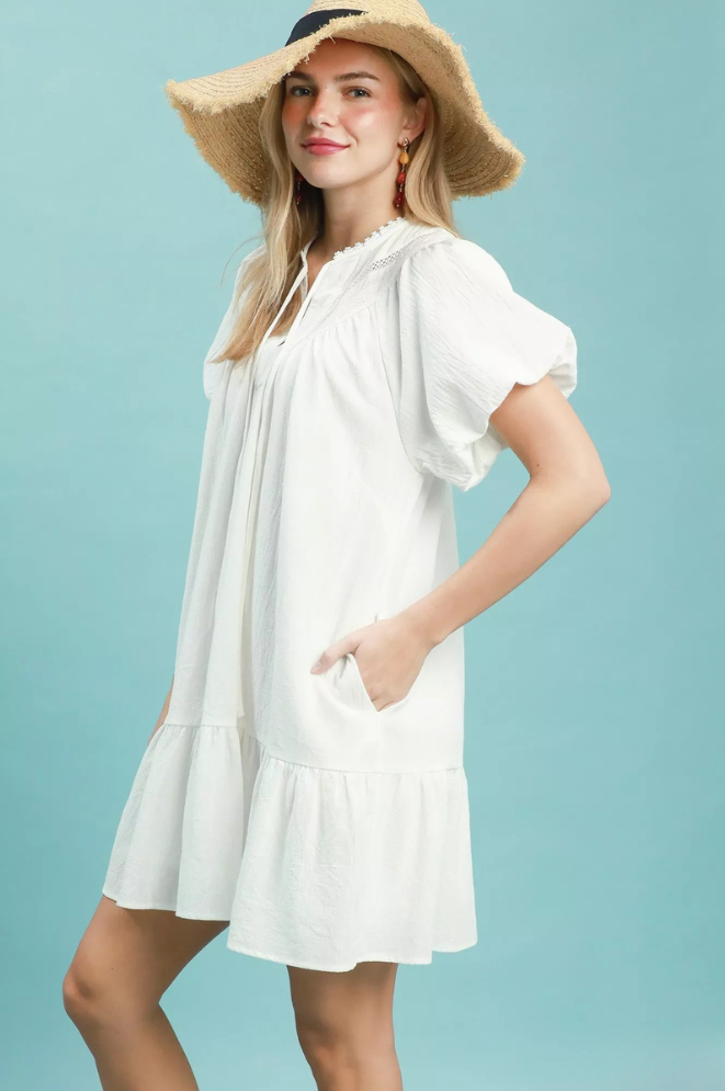 Emily Ruffle Mini Dress