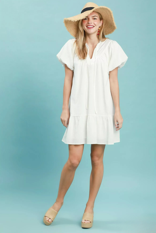 Emily Ruffle Mini Dress