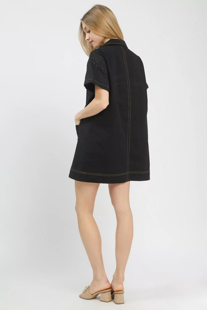 Saddle Lace Mini Dress