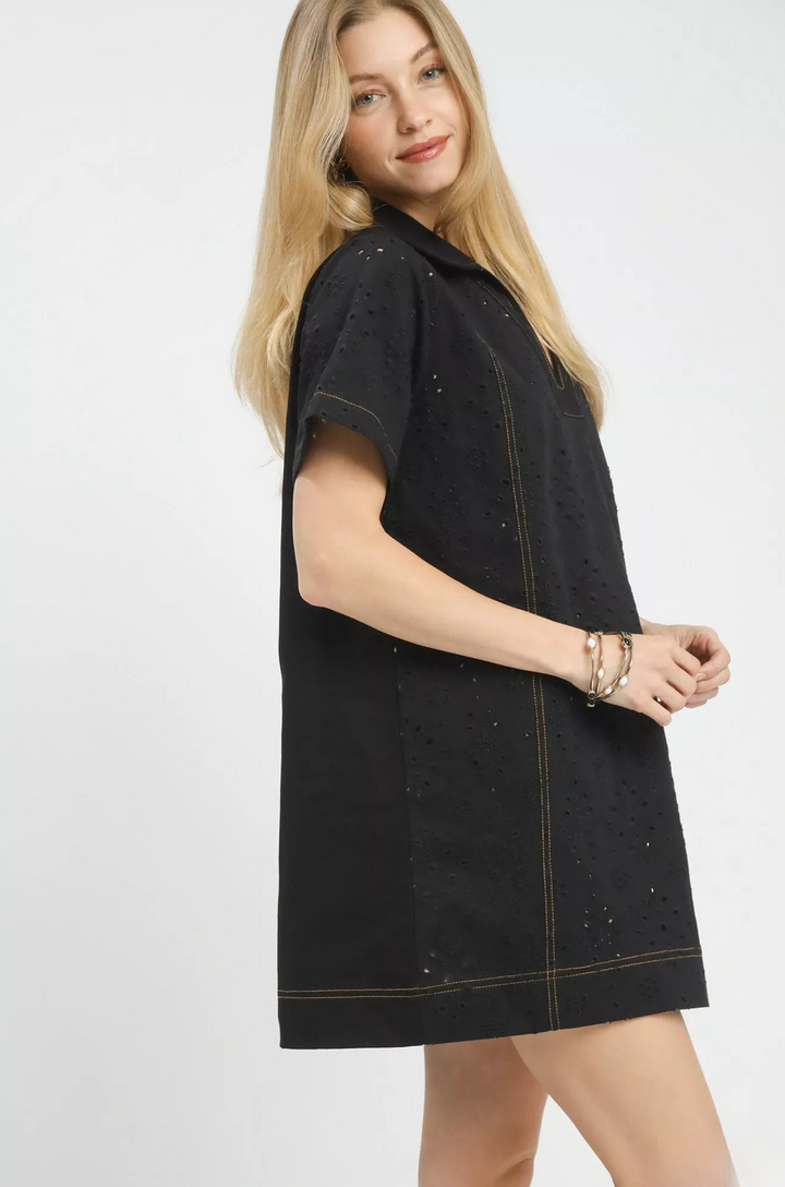 Saddle Lace Mini Dress