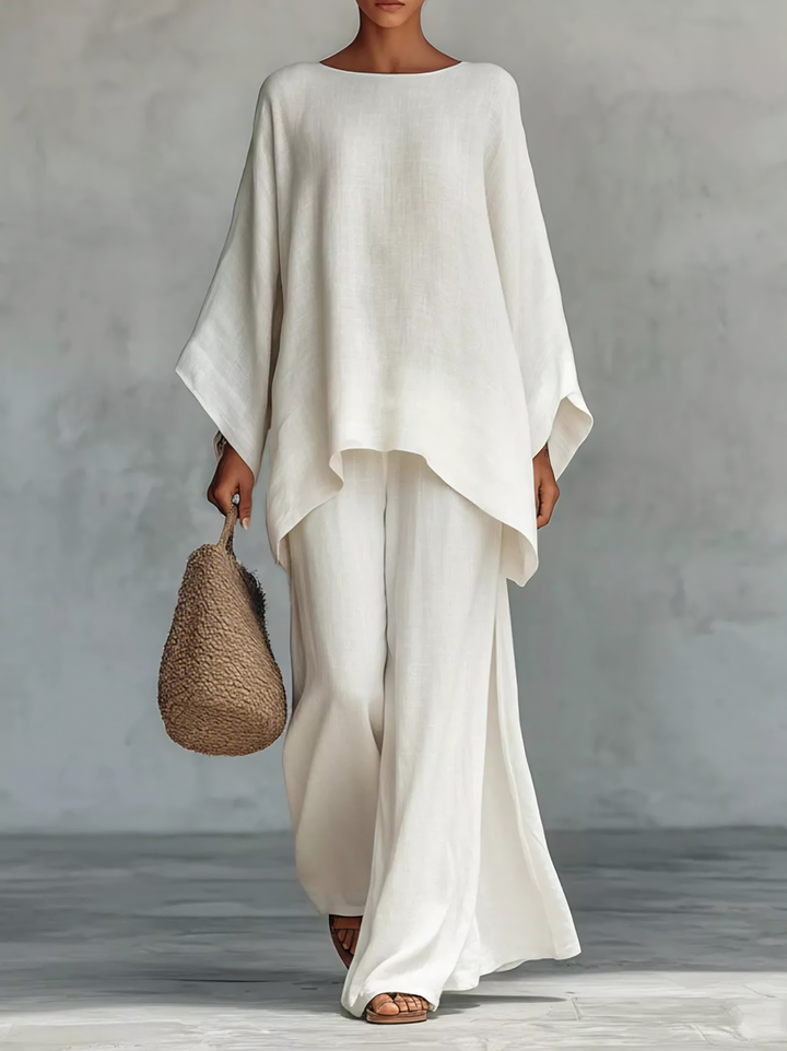Belle Long Sleeve Top & Wide Pants Set