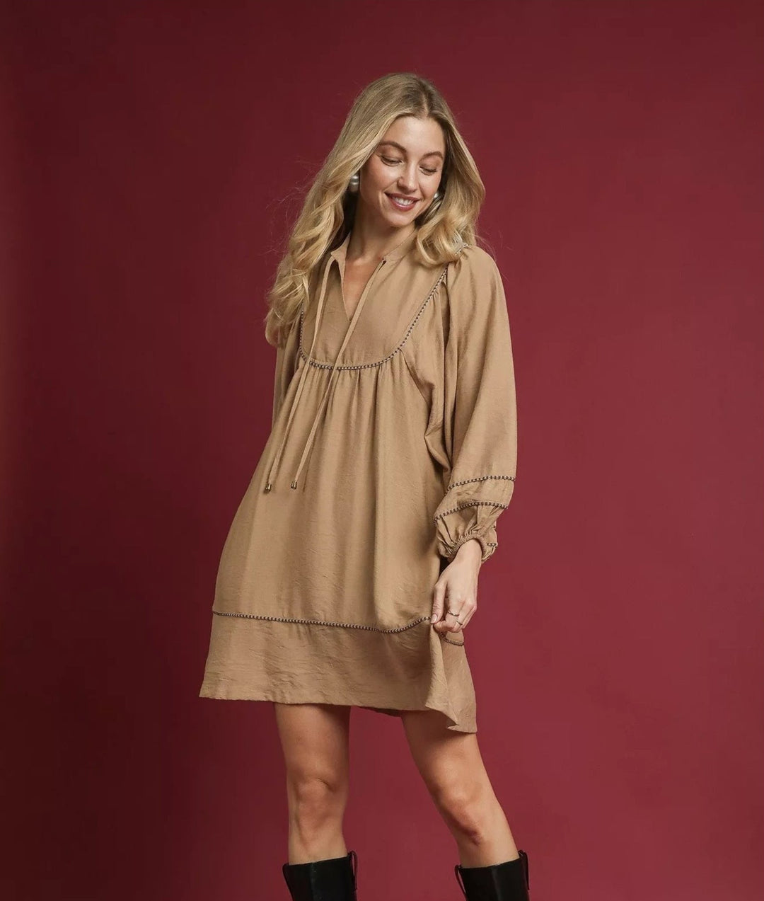 Ophelia Long Sleeve Mini Dress