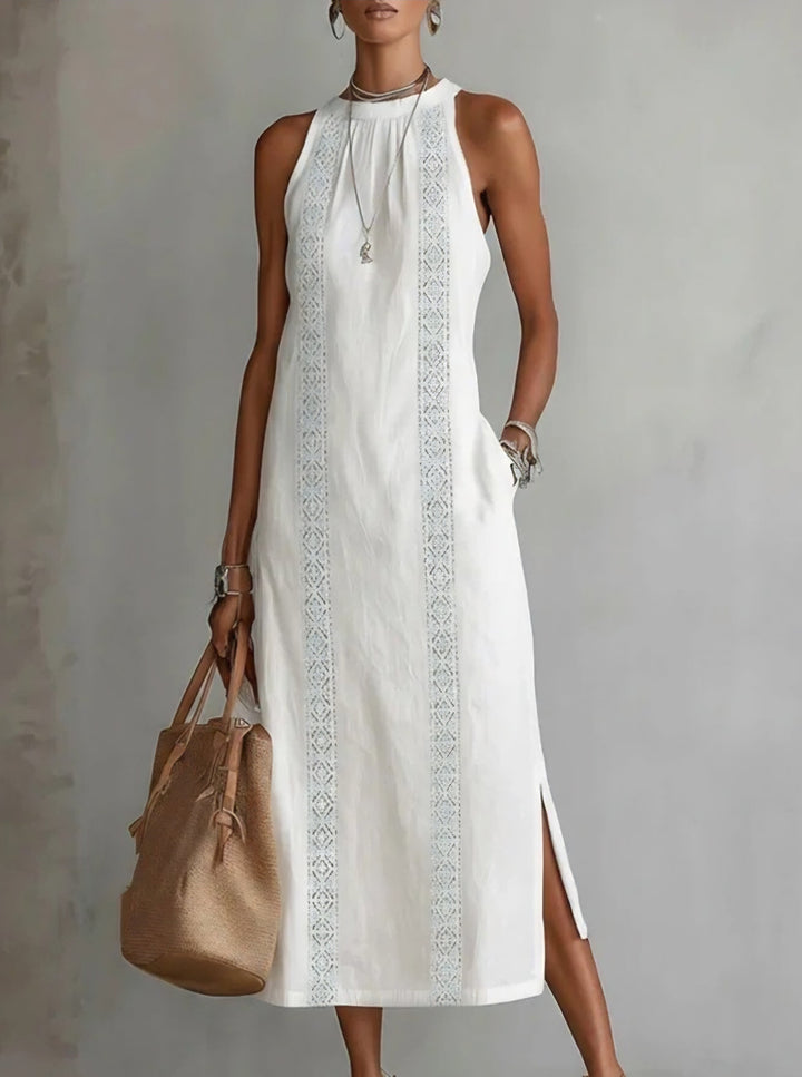 Lanna Embroidered Midi Dress