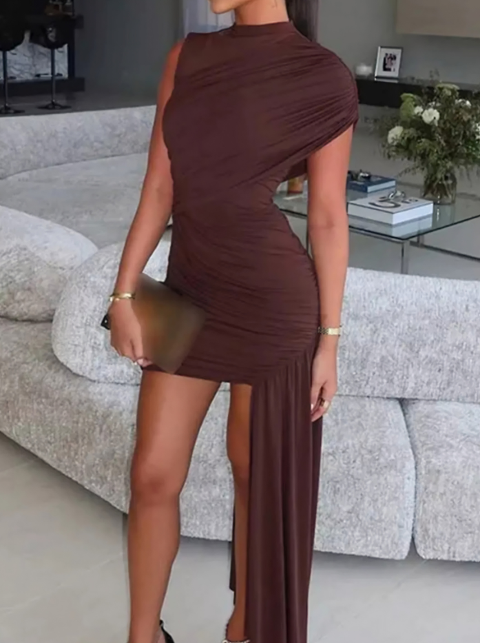 Bianca Ruched Mini Dress